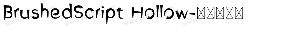 BrushedScript Hollow字体转换